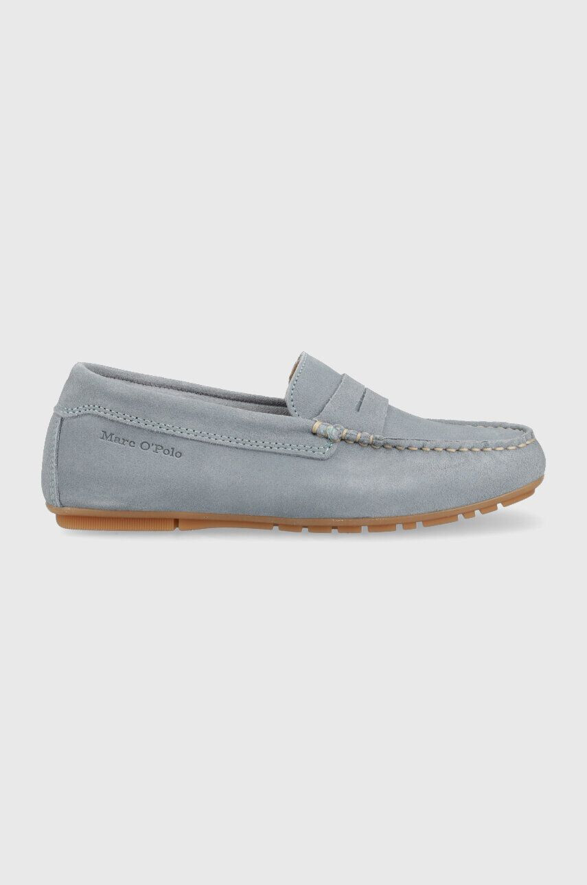 Marc O'Polo mocasini din piele intoarsa femei cu toc plat 302 14623102 300 LL2M3001 - Pled.ro