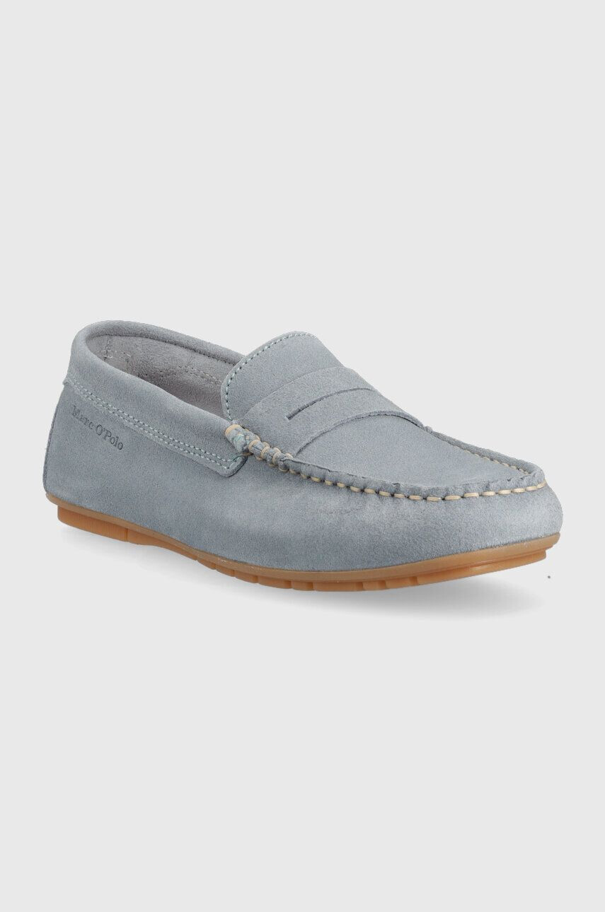 Marc O'Polo mocasini din piele intoarsa femei cu toc plat 302 14623102 300 LL2M3001 - Pled.ro