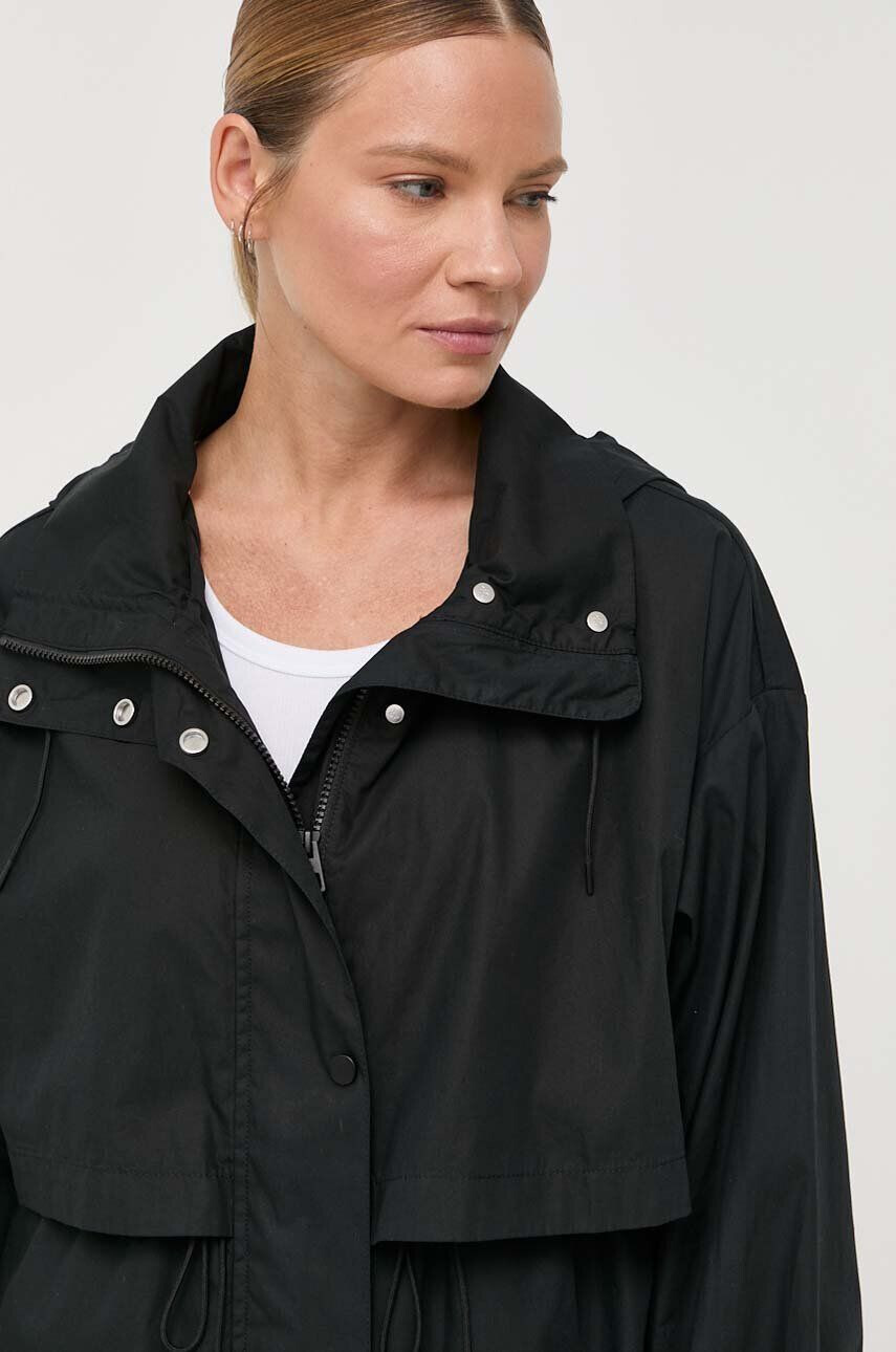 Marc O'Polo parka din bumbac culoarea negru de tranzitie oversize - Pled.ro