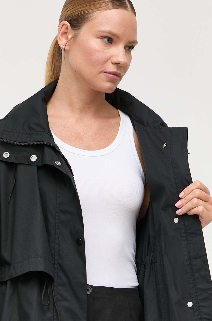 Marc O'Polo parka din bumbac culoarea negru de tranzitie oversize - Pled.ro