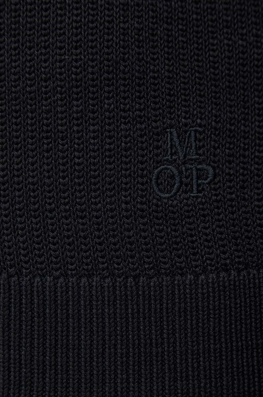 Marc O'Polo pulover de bumbac culoarea bej cu turtleneck - Pled.ro