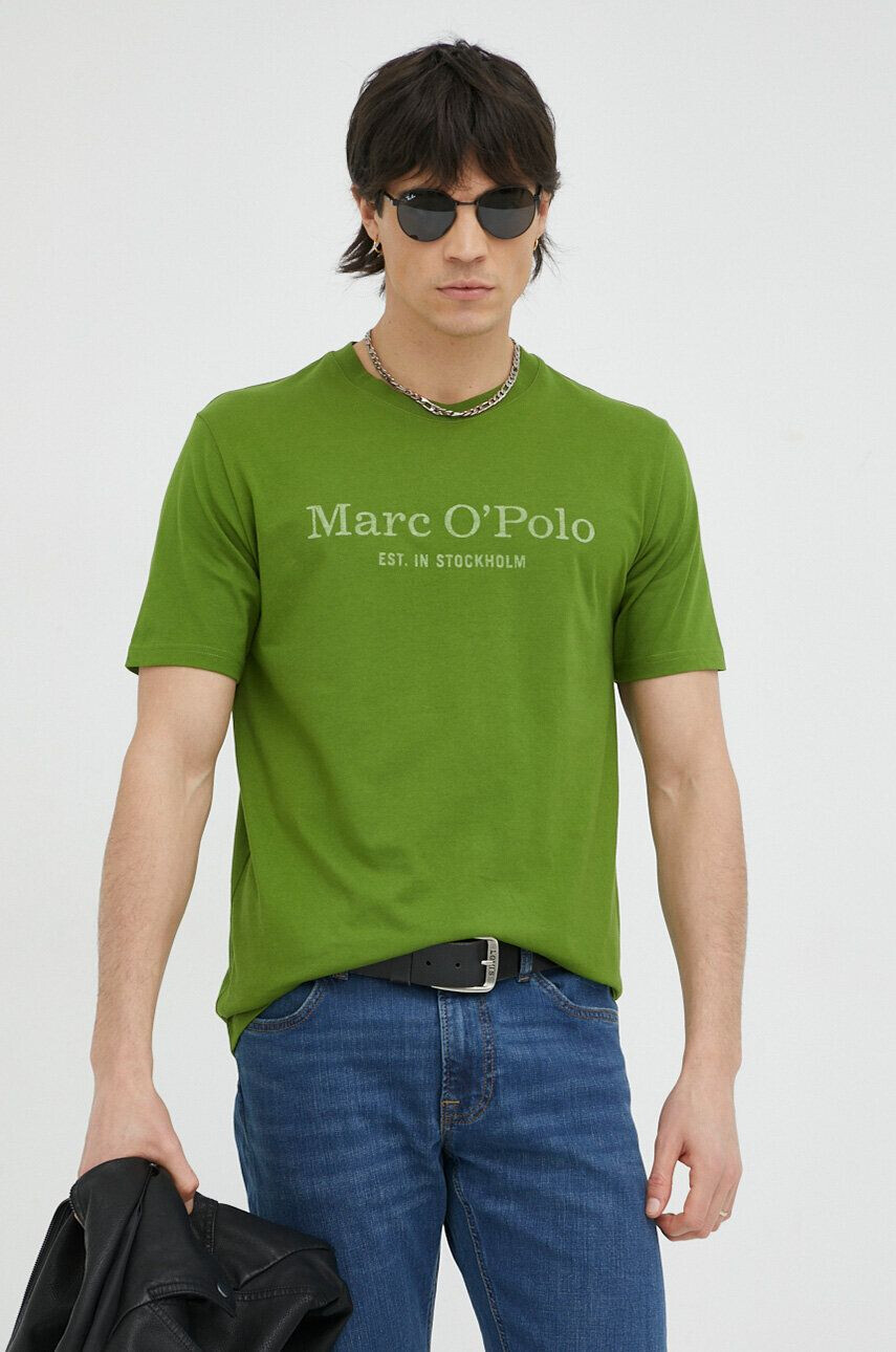 Marc O'Polo tricou din bumbac culoarea alb - Pled.ro