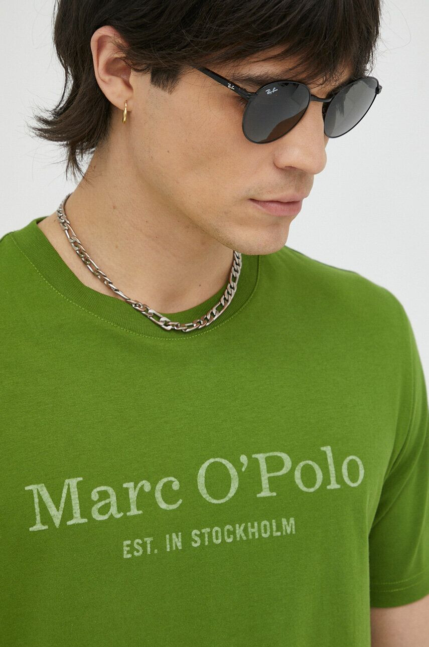 Marc O'Polo tricou din bumbac culoarea alb - Pled.ro