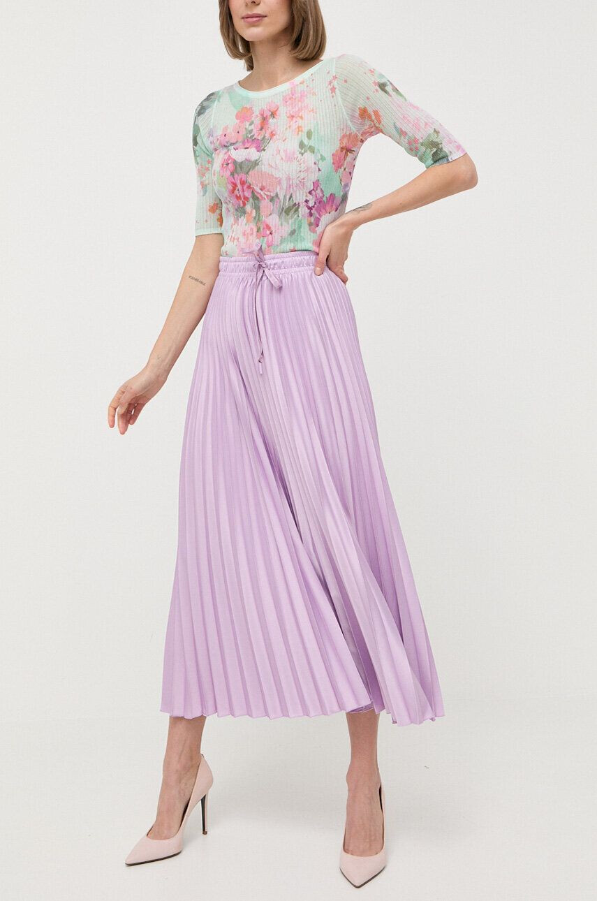 Marella fusta culoarea violet maxi evazati - Pled.ro