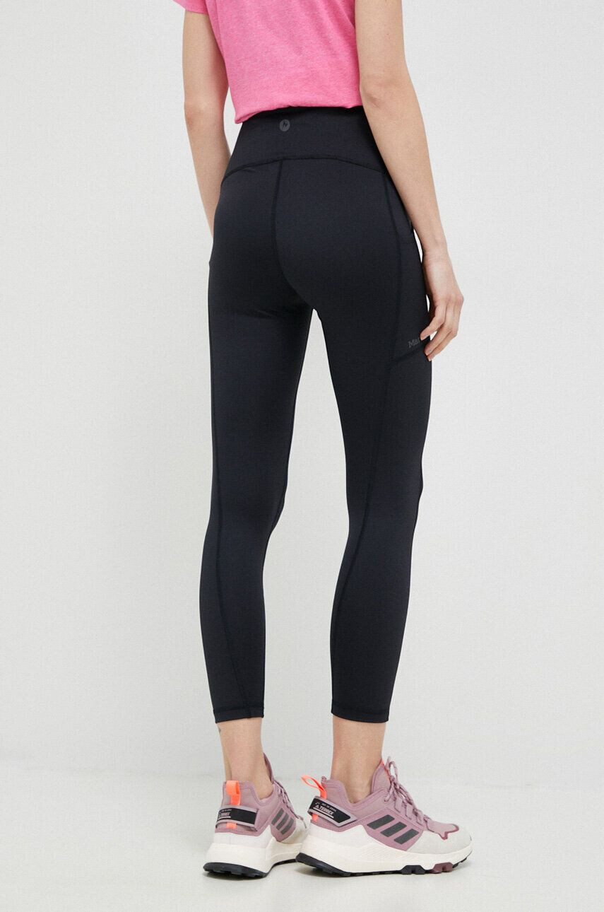 Marmot leggins sport Rock Haven femei culoarea negru neted - Pled.ro