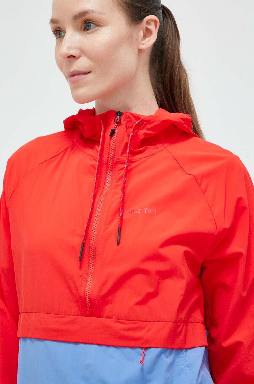 Marmot windbreaker Campana culoarea rosu - Pled.ro