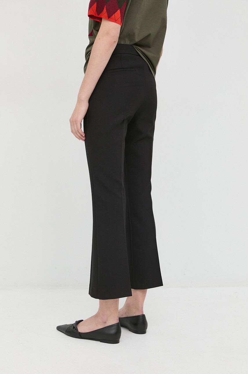 Max&Co. pantaloni femei culoarea negru evazati high waist - Pled.ro