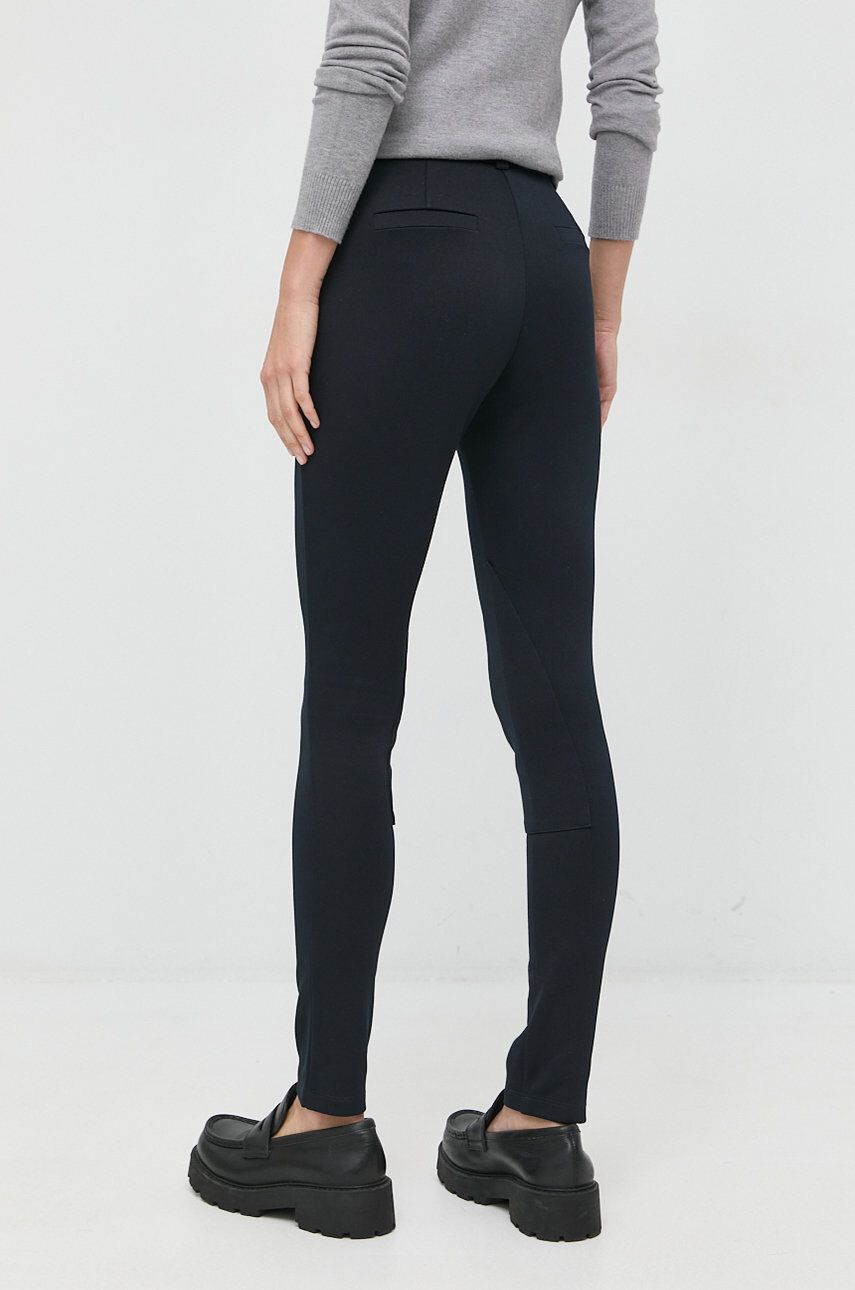 Max&Co. pantaloni femei culoarea albastru marin mulata high waist - Pled.ro