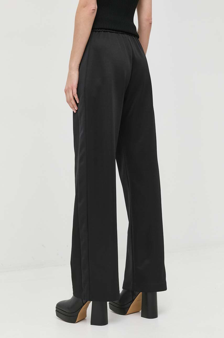 Max&Co. pantaloni femei culoarea negru lat high waist - Pled.ro