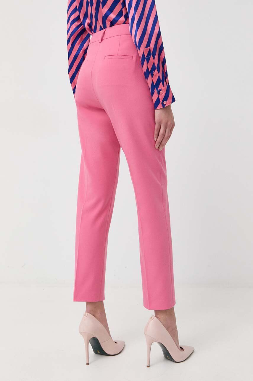 Max&Co. pantaloni femei culoarea roz mulata high waist - Pled.ro