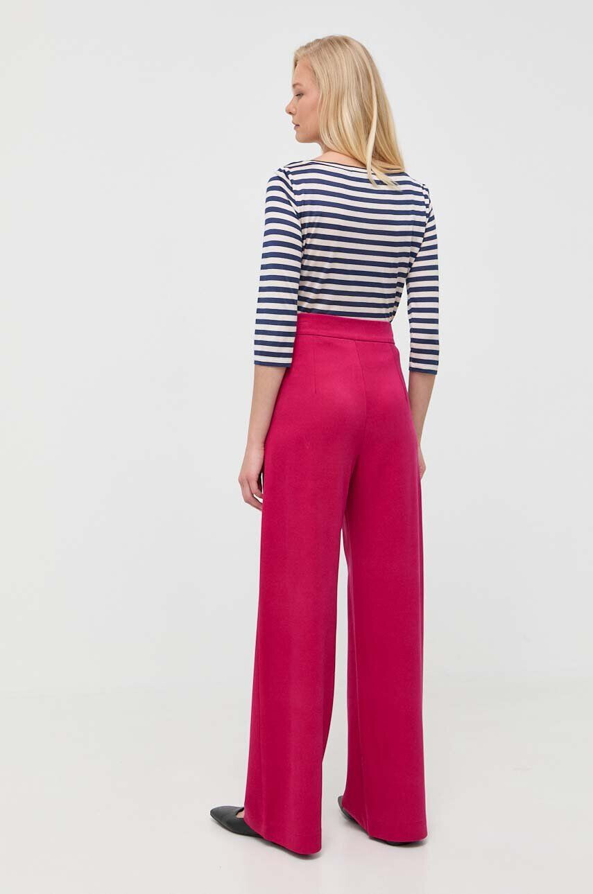 Max&Co. pantaloni femei culoarea roz drept high waist - Pled.ro