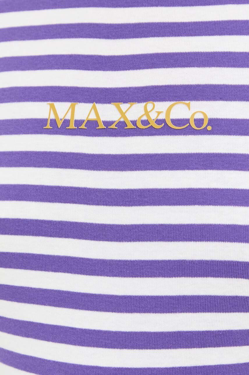 Max&Co. tricou din bumbac culoarea violet - Pled.ro