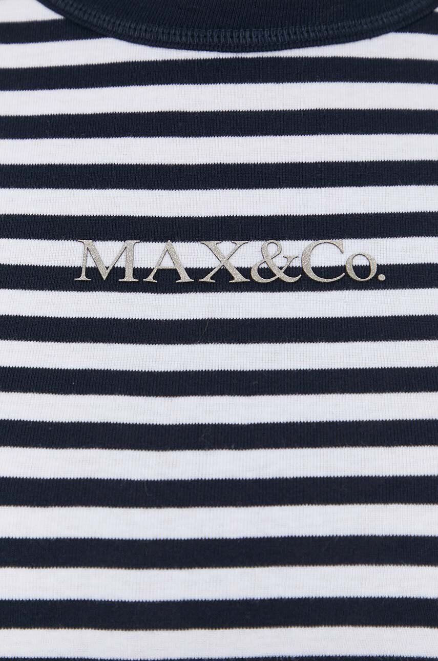 Max&Co. tricou din bumbac culoarea albastru marin - Pled.ro