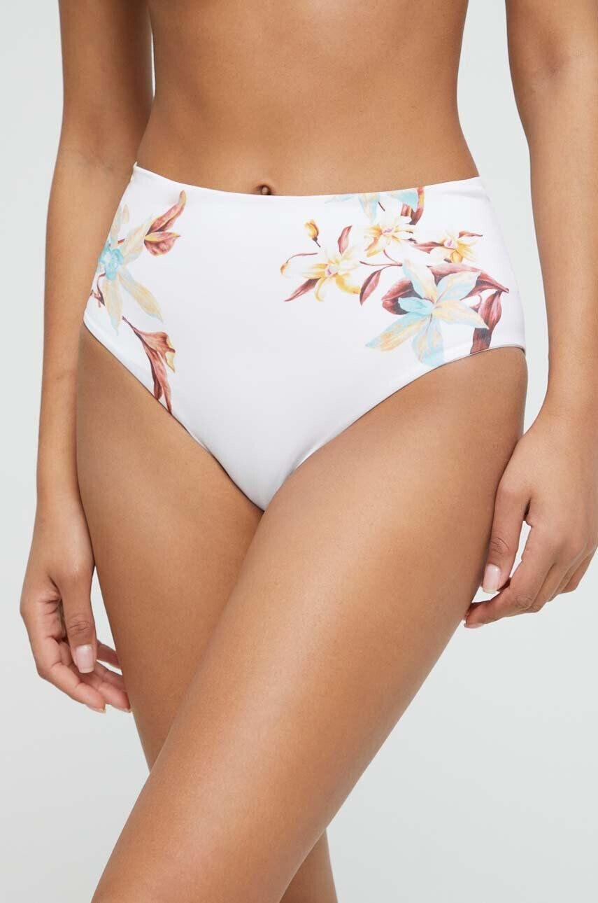 Max Mara Beachwear chiloti de baie culoarea alb - Pled.ro