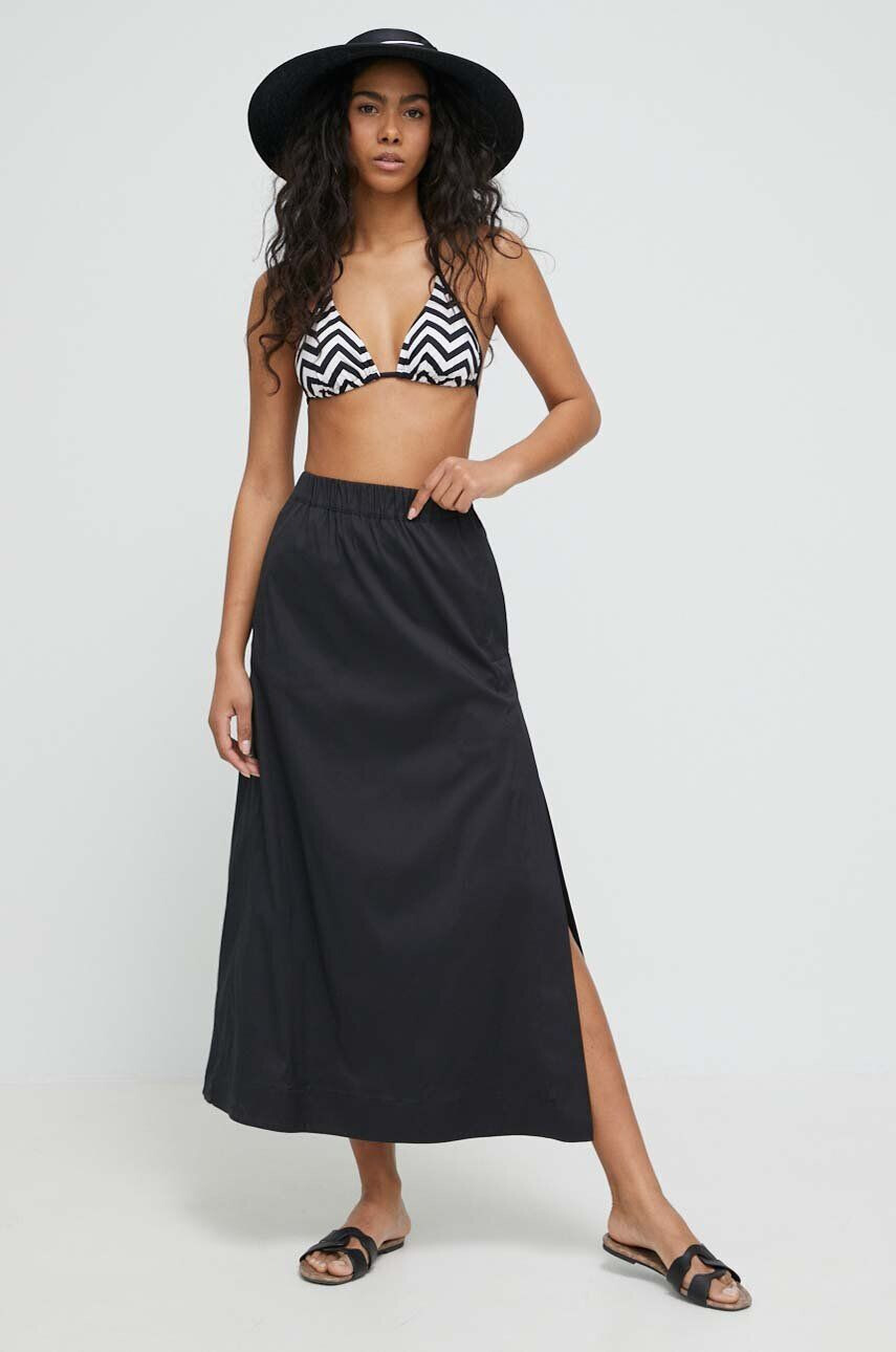 Max Mara Beachwear fusta de plaja culoarea negru - Pled.ro