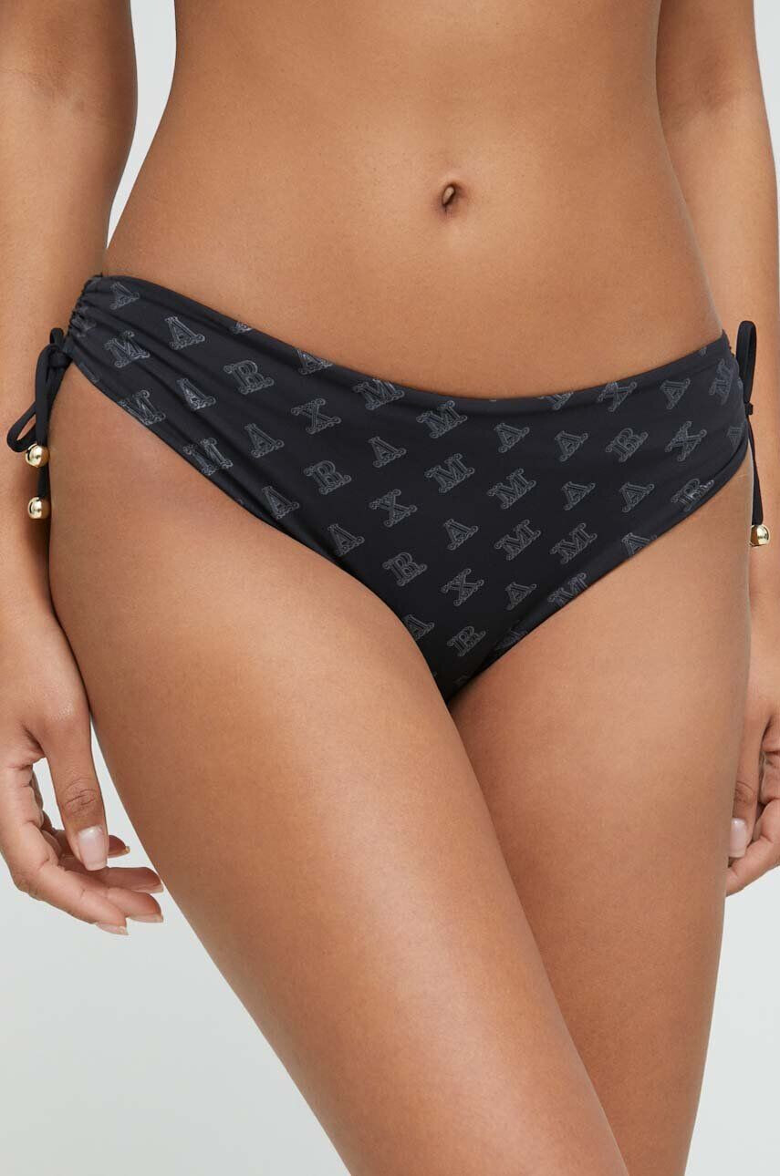 Max Mara Beachwear Max Mara chiloti de baie culoarea negru - Pled.ro