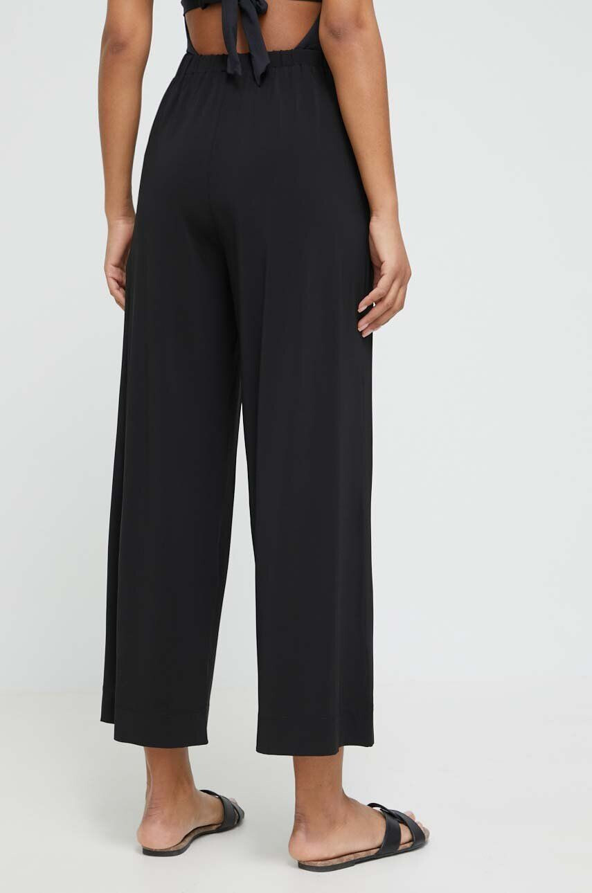 Max Mara Beachwear pantaloni de plaja femei culoarea negru - Pled.ro