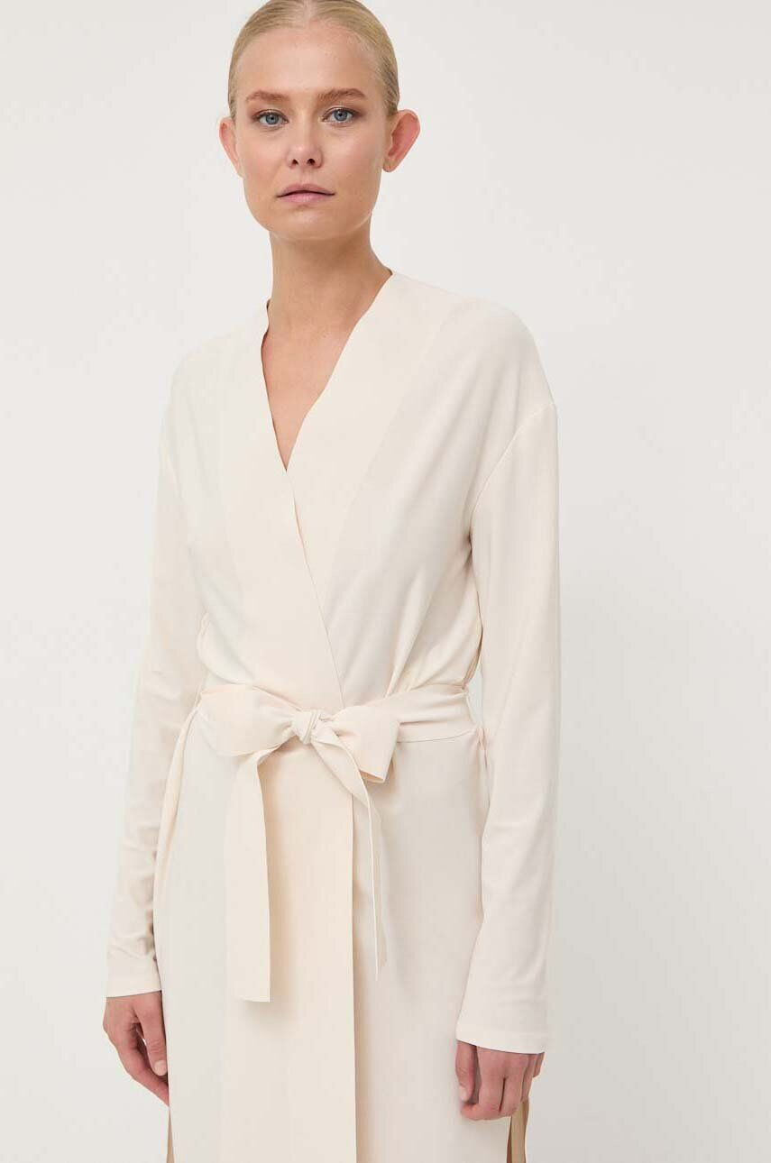 Max Mara Leisure cardigan femei culoarea bej light - Pled.ro