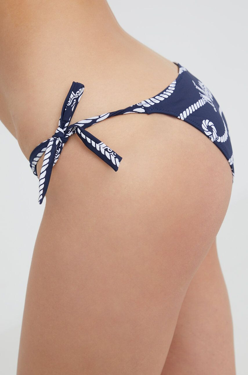 Max Mara Leisure costum de baie din două piese culoarea albastru marin cupa usor rigidizata - Pled.ro