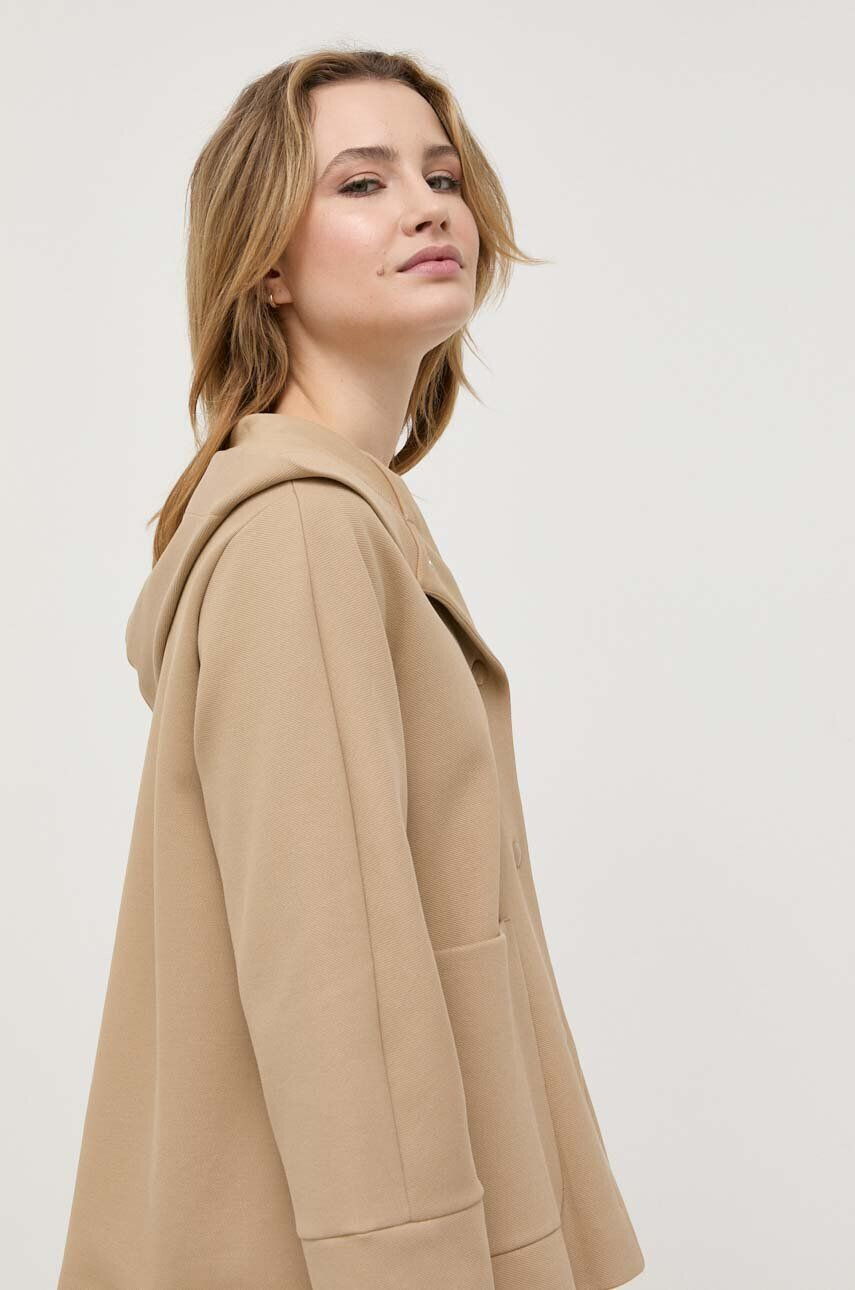 Max Mara Leisure geaca femei culoarea bej de tranzitie oversize - Pled.ro