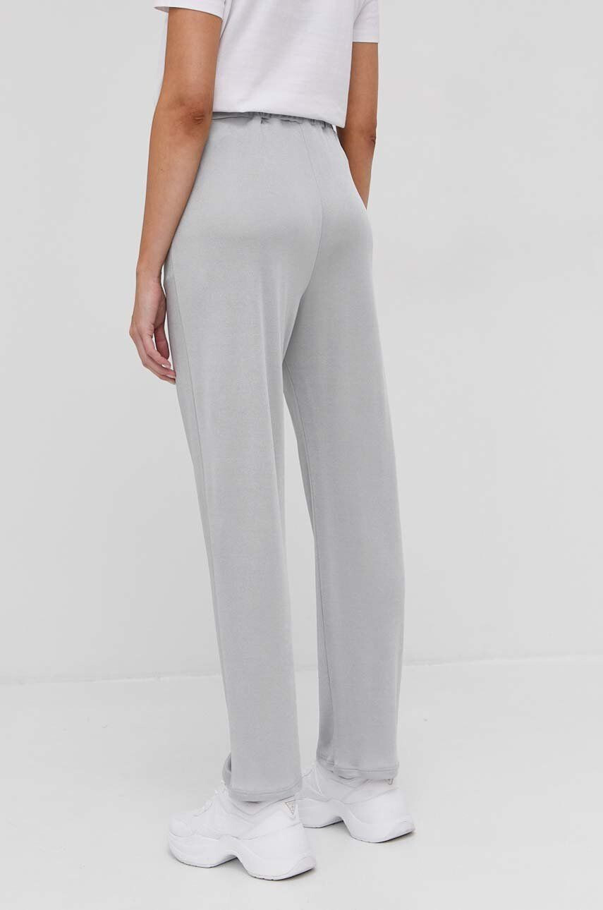 Max Mara Leisure pantaloni femei culoarea roz drept high waist - Pled.ro