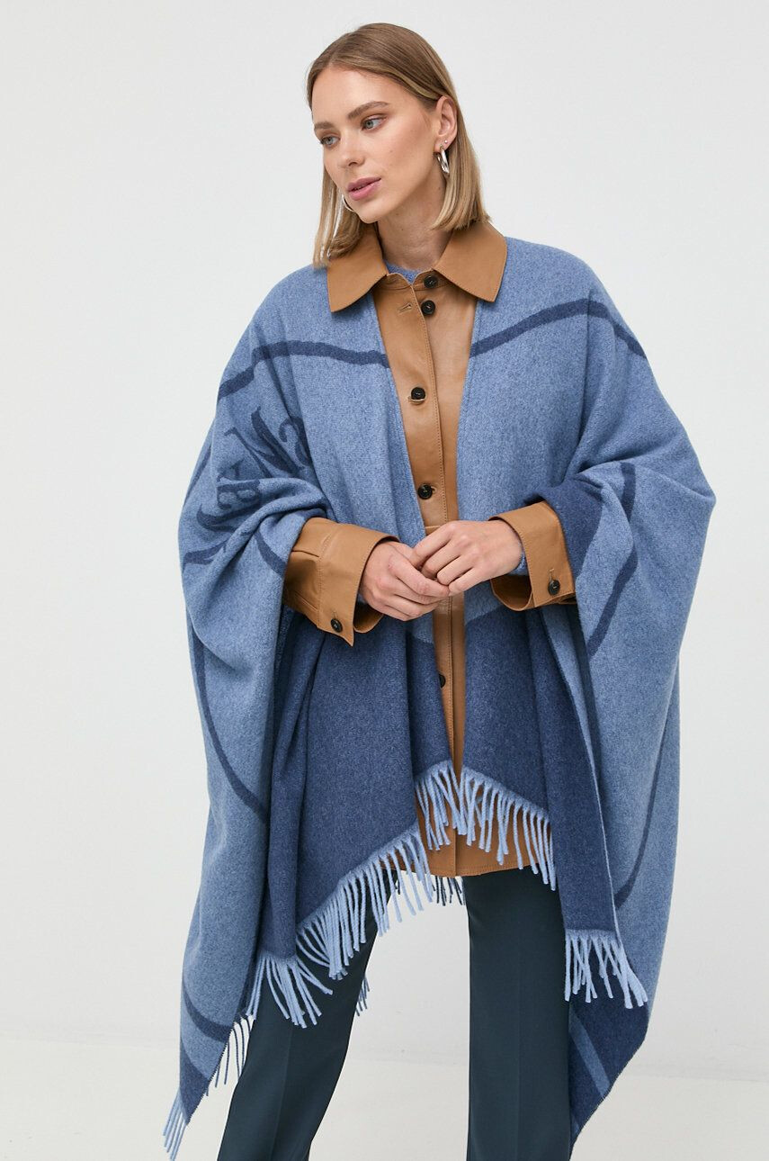 Max Mara Leisure poncho de lana - Pled.ro