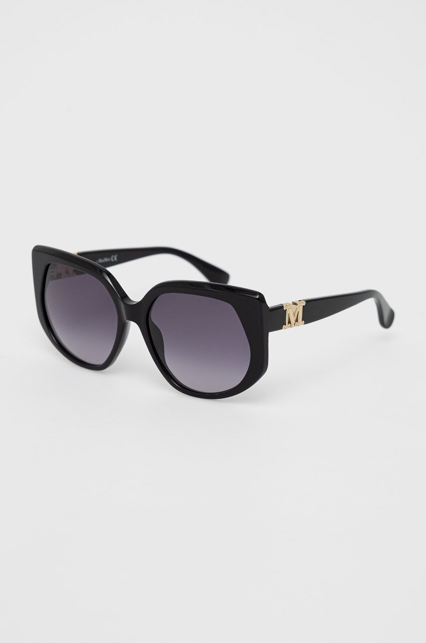 Max Mara ochelari de soare femei culoarea negru - Pled.ro