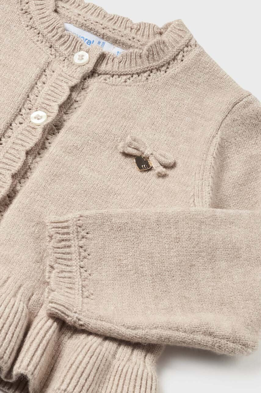 Mayoral cardigan bebe culoarea roz light - Pled.ro