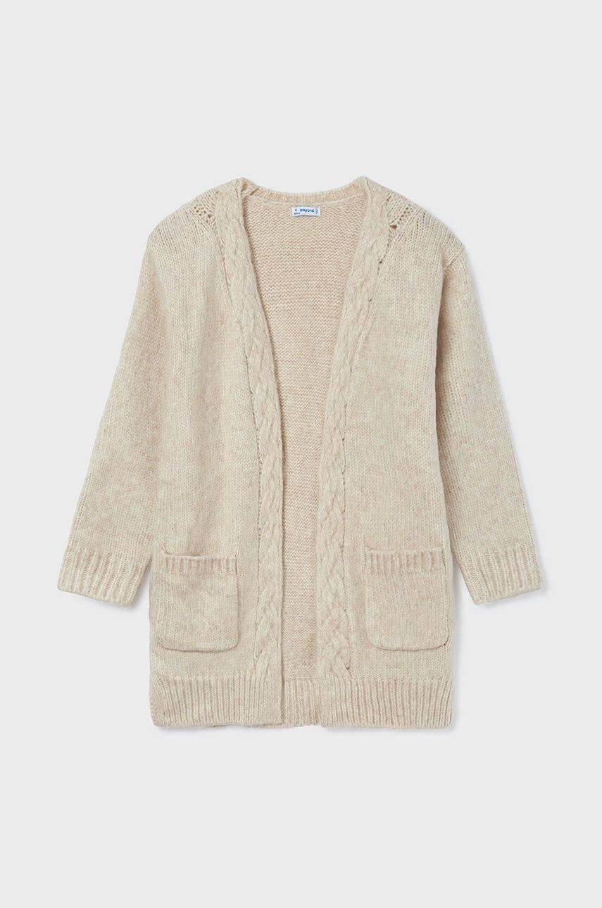 Mayoral cardigan copii culoarea bej light - Pled.ro