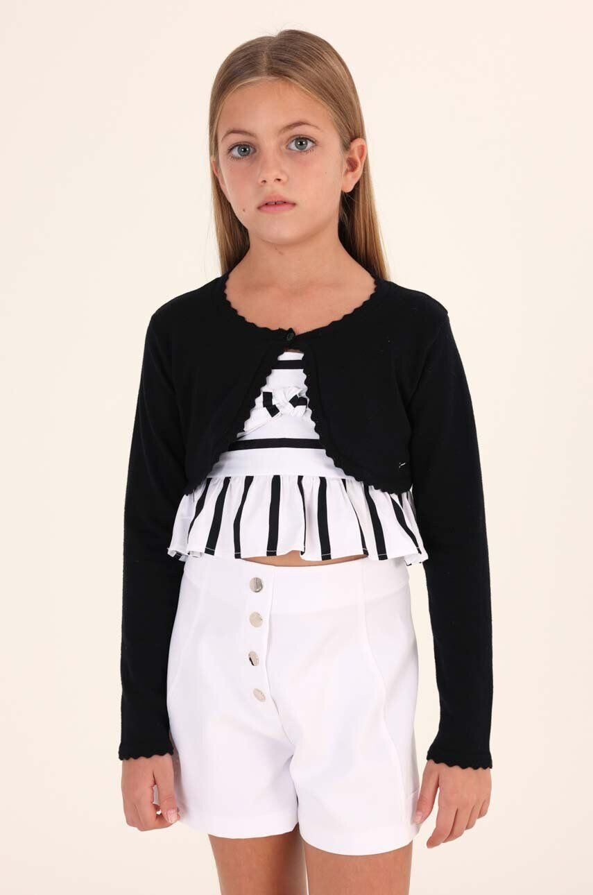 Mayoral cardigan copii culoarea negru light - Pled.ro