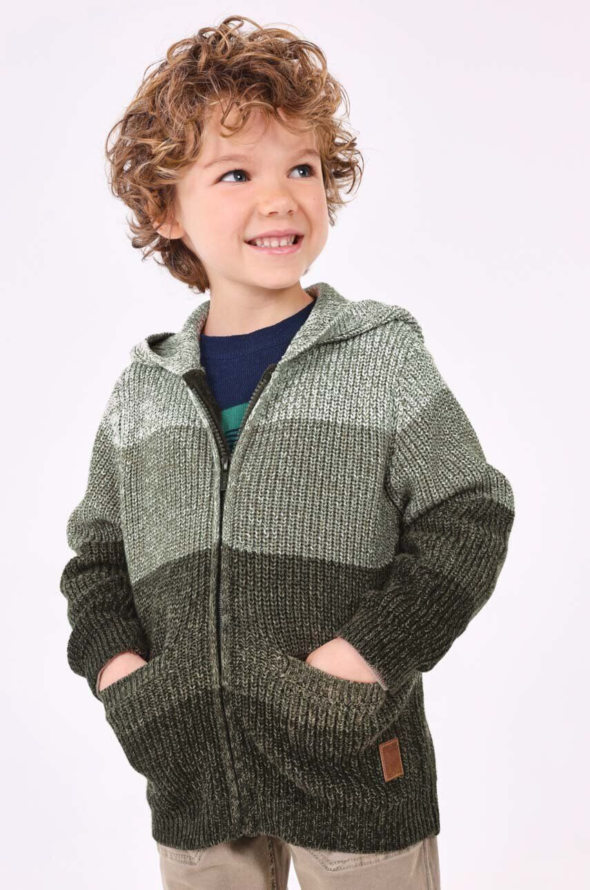 Mayoral cardigan copii culoarea verde călduros - Pled.ro