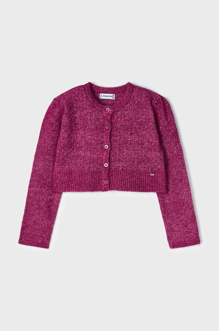 Mayoral cardigan copii culoarea bordo light - Pled.ro