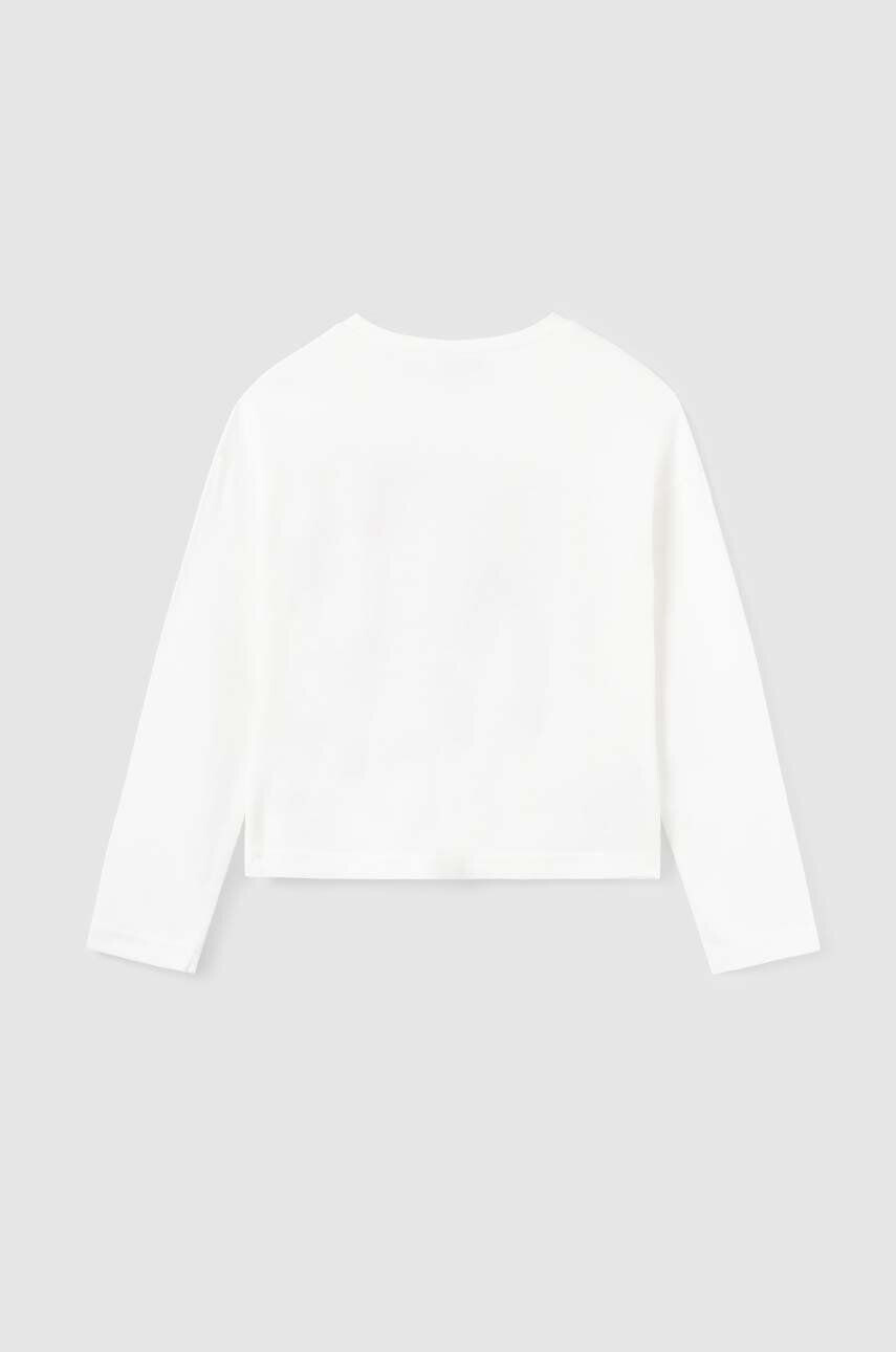 Mayoral longsleeve din bumbac pentru copii culoarea bej - Pled.ro