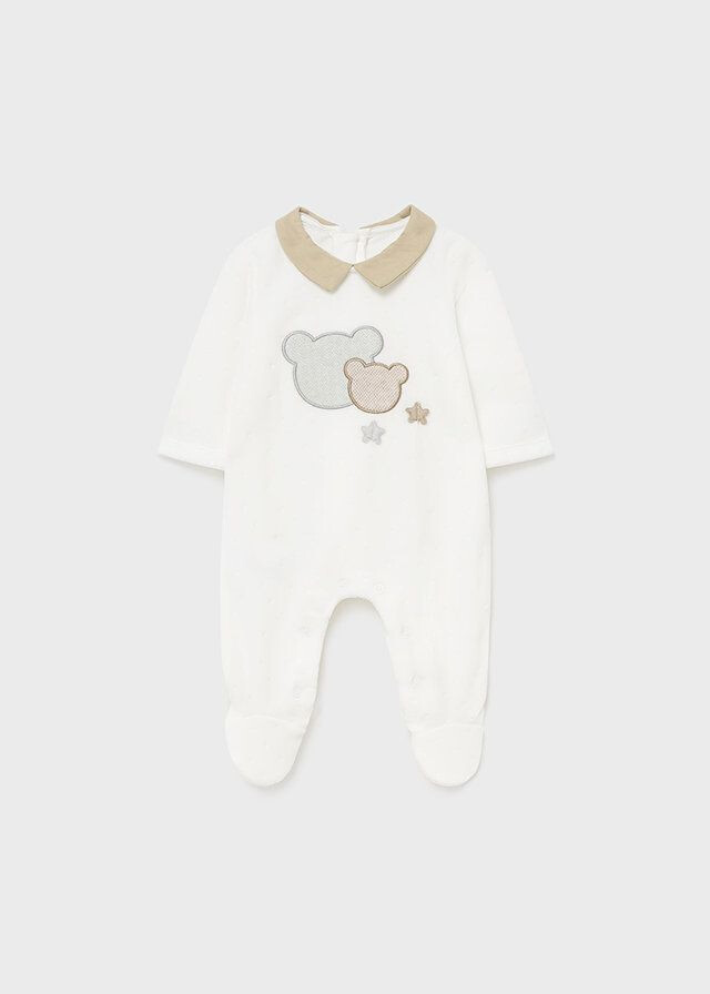 Mayoral Newborn Costum bebe culoarea crem - Pled.ro