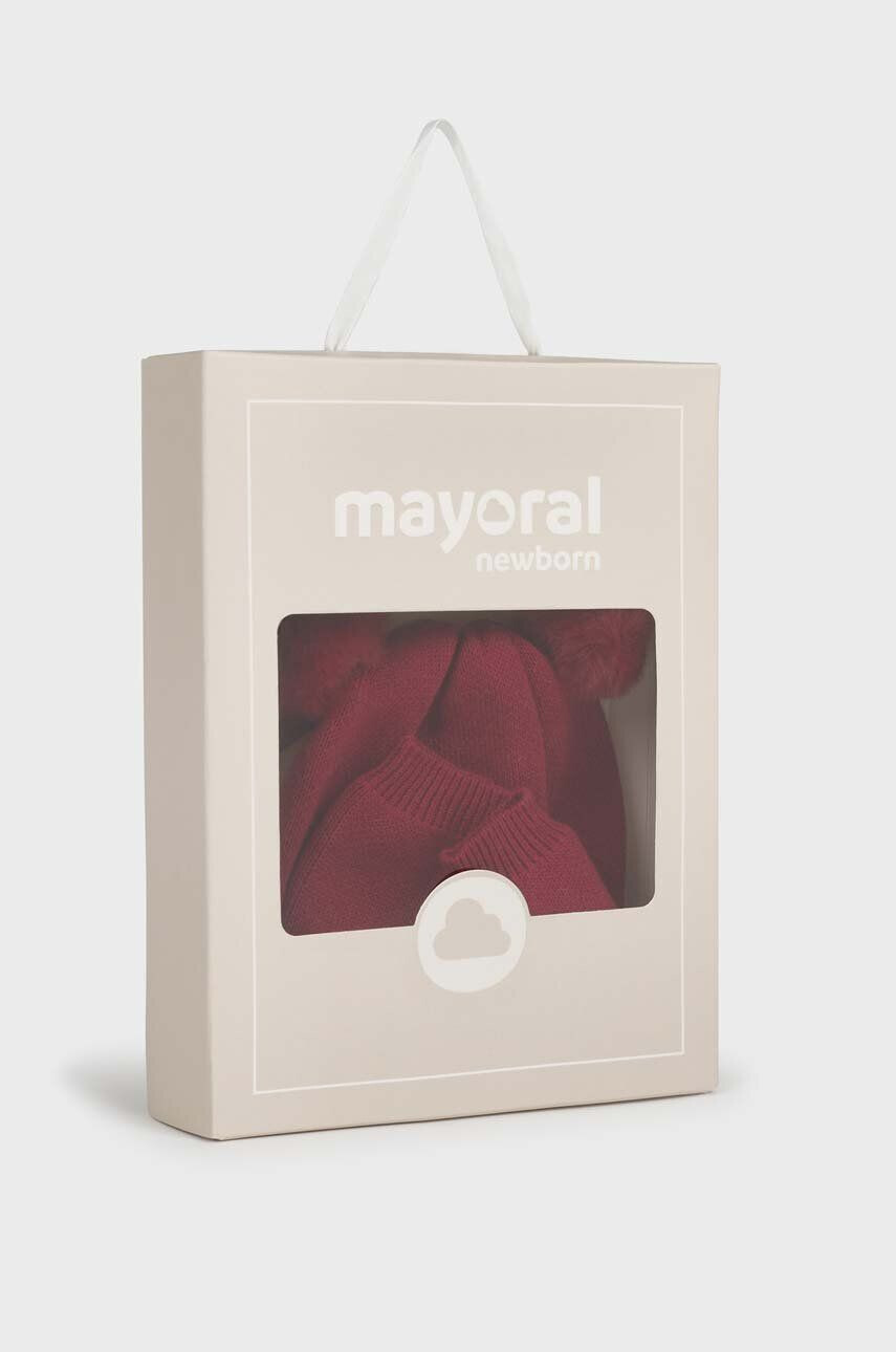 Mayoral Newborn set de bumbac pentru bebelusi Gift box culoarea bej - Pled.ro