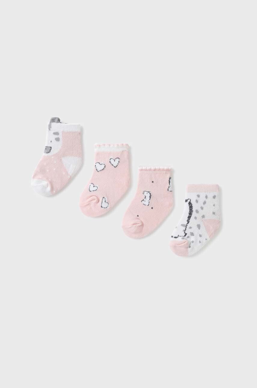 Mayoral Newborn sosete bebe 4-pack - Pled.ro