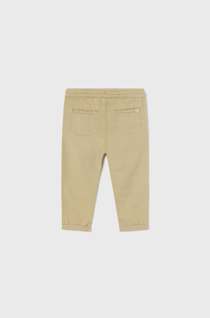 Mayoral pantaloni bebe culoarea roz neted - Pled.ro