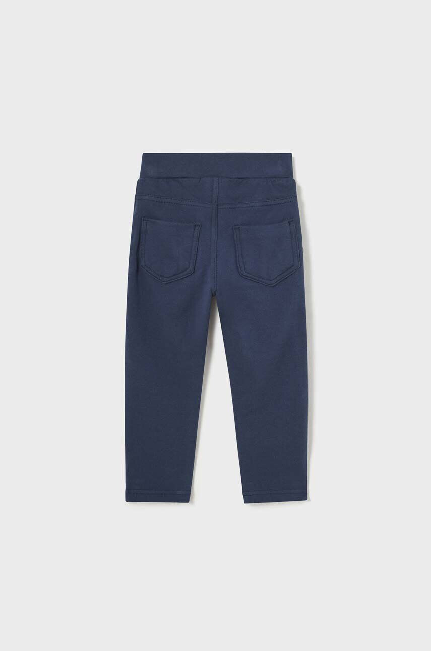 Mayoral pantaloni bebe culoarea albastru marin neted - Pled.ro