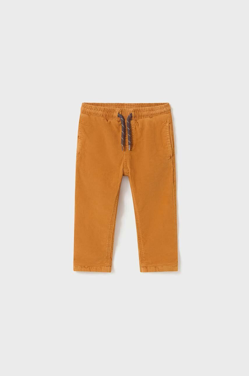 Mayoral pantaloni bebe culoarea bej neted - Pled.ro