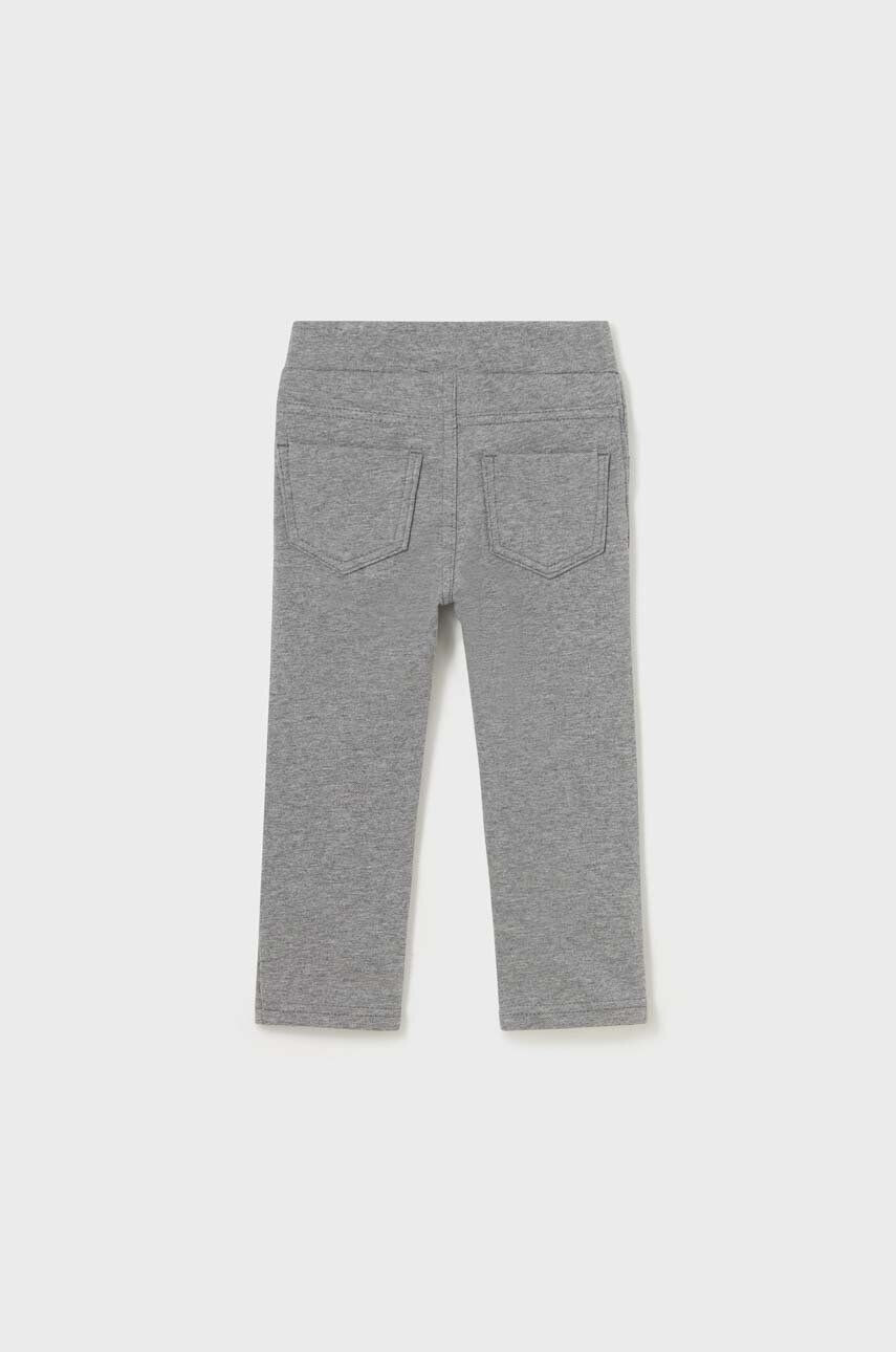 Mayoral pantaloni bebe culoarea gri neted - Pled.ro