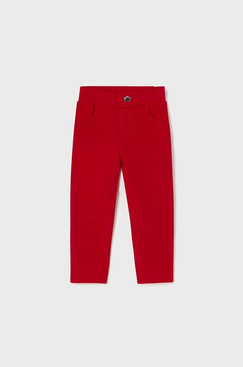 Mayoral pantaloni bebe culoarea albastru marin neted - Pled.ro