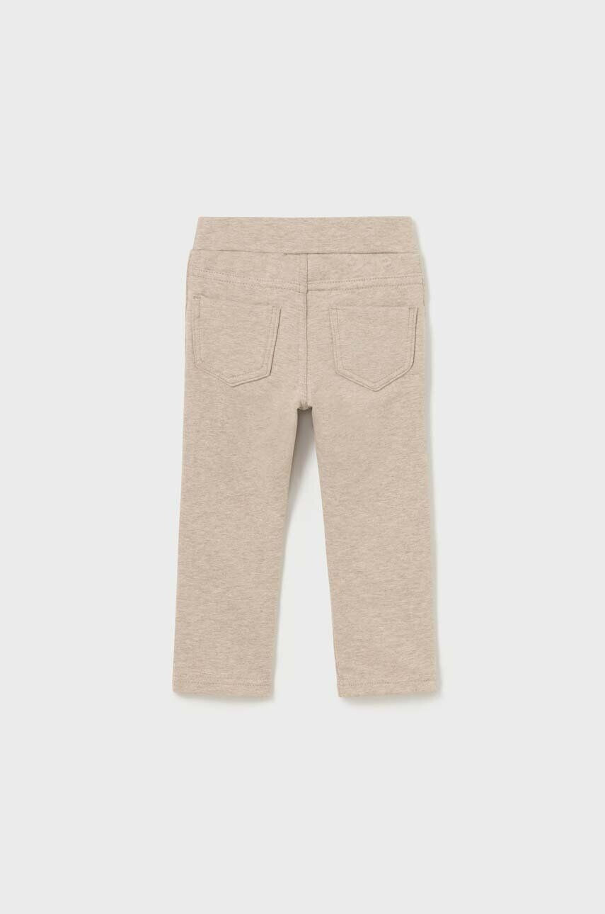 Mayoral pantaloni bebe culoarea bej neted - Pled.ro