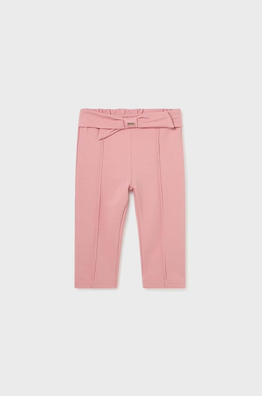 Mayoral pantaloni bebe culoarea rosu neted - Pled.ro