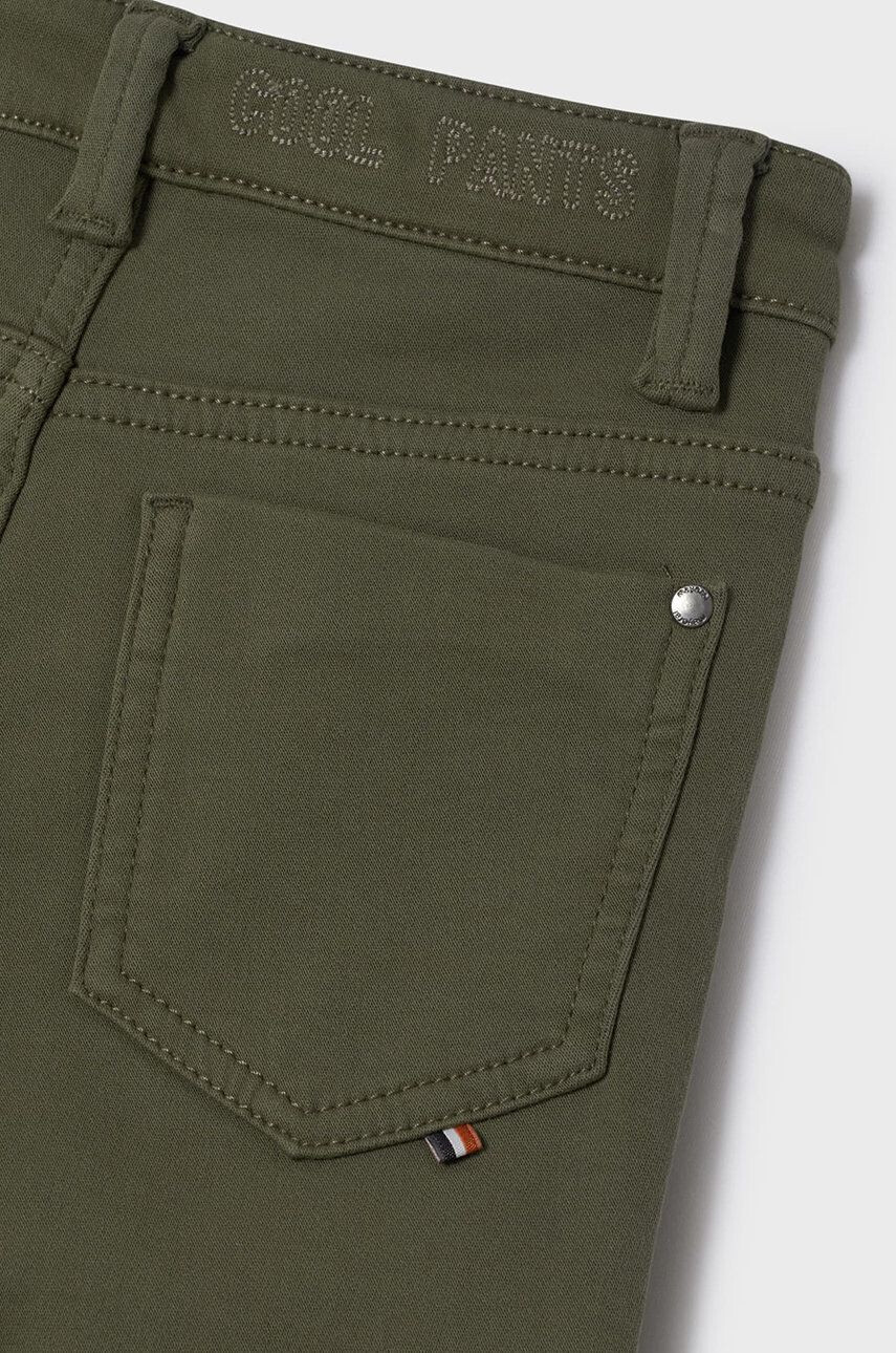 Mayoral pantaloni copii culoarea verde neted - Pled.ro