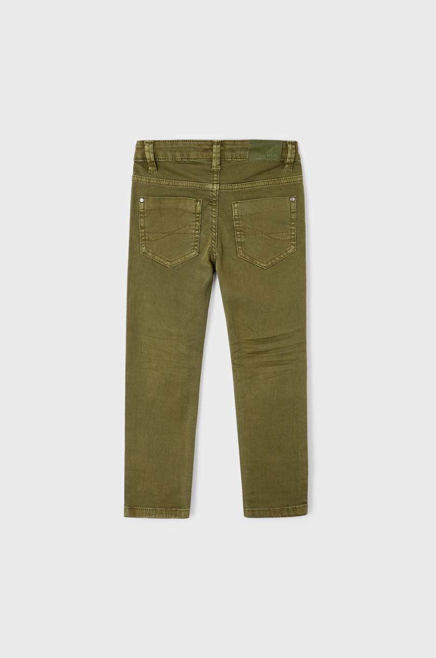 Mayoral pantaloni copii culoarea verde neted - Pled.ro