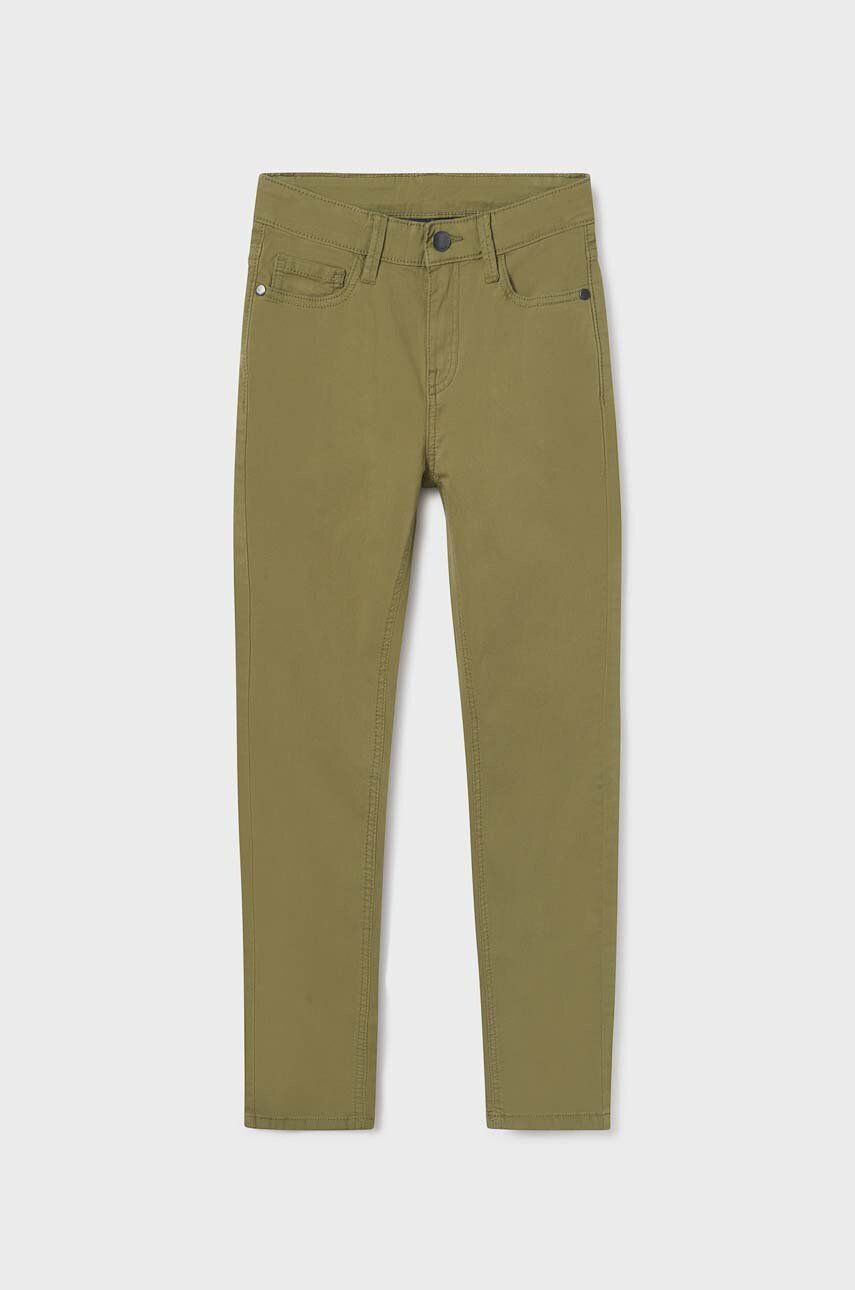 Mayoral pantaloni copii culoarea verde neted - Pled.ro