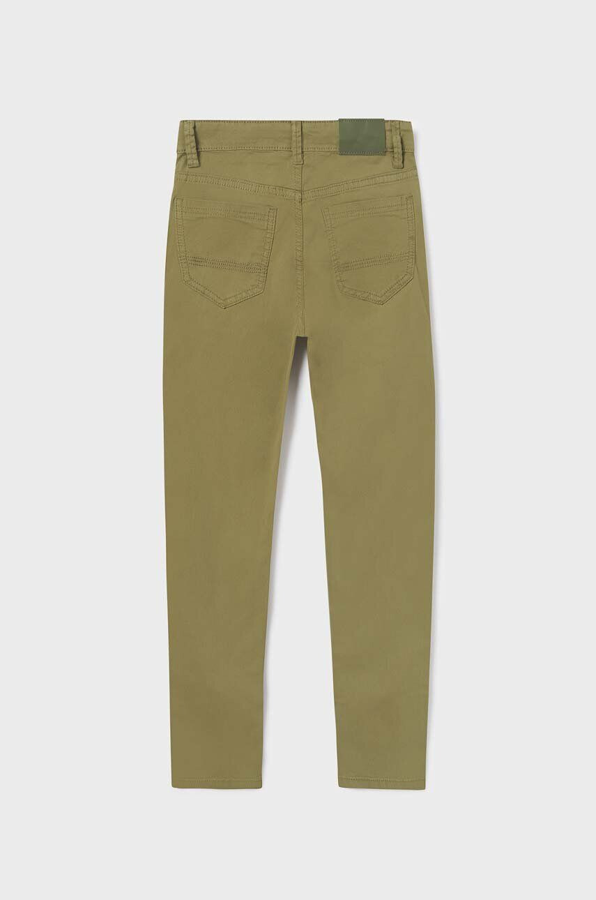 Mayoral pantaloni copii culoarea verde neted - Pled.ro