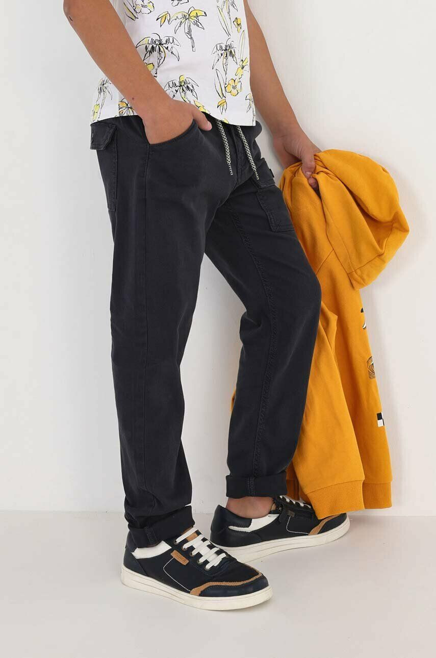 Mayoral pantaloni copii culoarea gri neted - Pled.ro