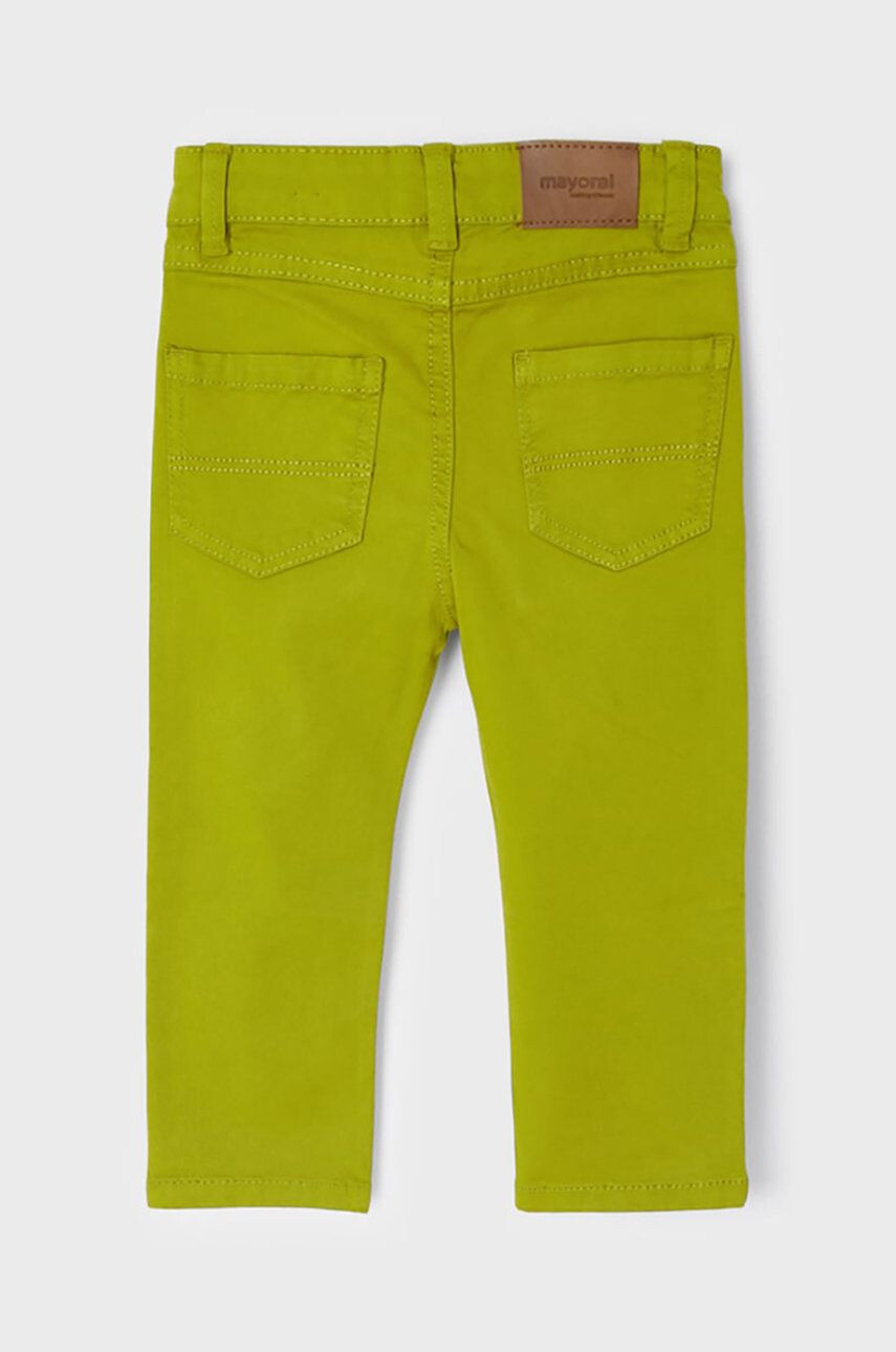 Mayoral pantaloni copii culoarea verde neted - Pled.ro