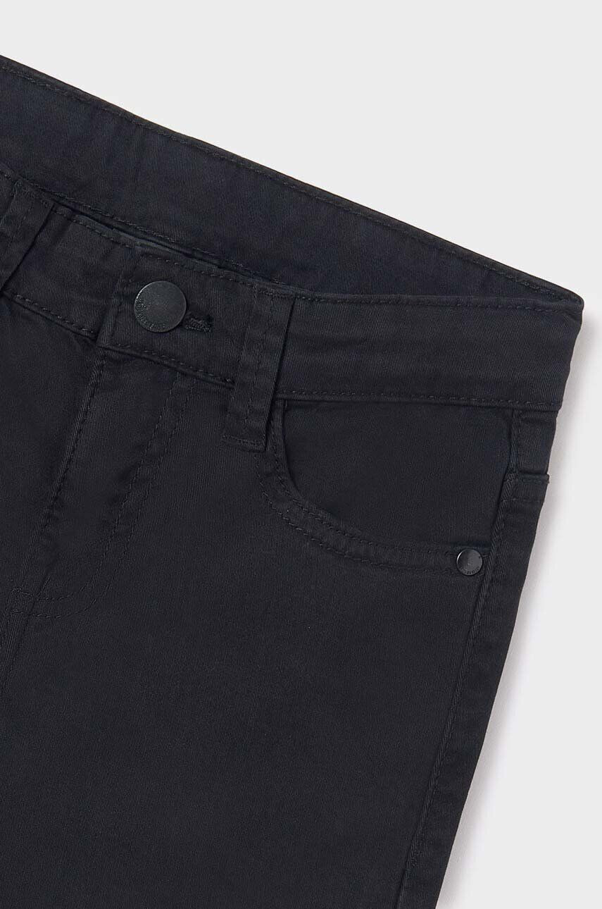 Mayoral pantaloni copii slim fit culoarea negru neted - Pled.ro